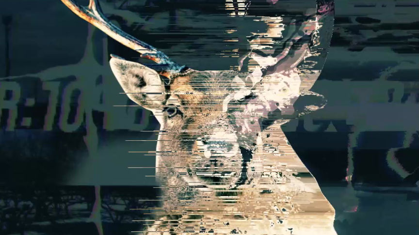 GLITCHファーネックウォーマー